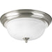 Progress Lighting Two-Light Dome Glass 13-1/4 Inch Close-To-Ceiling (P3925-09)