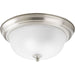 Progress Lighting Two-Light Dome Glass 13-1/4 Inch Close-To-Ceiling (P3925-09ET)