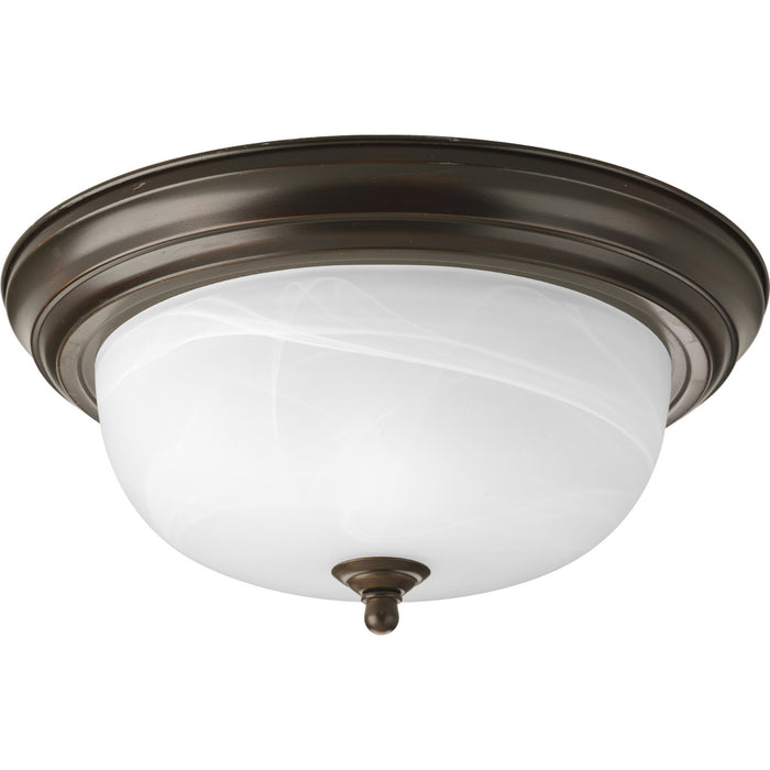 Progress Lighting Two-Light Dome Glass 13-1/4 Inch Close-To-Ceiling (P3925-20)