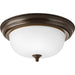 Progress Lighting Two-Light Dome Glass 13-1/4 Inch Close-To-Ceiling (P3925-20ET)