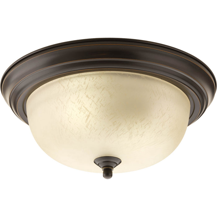 Progress Lighting Two-Light Dome Glass 13-1/4 Inch Close-To-Ceiling (P3925-20EUL)
