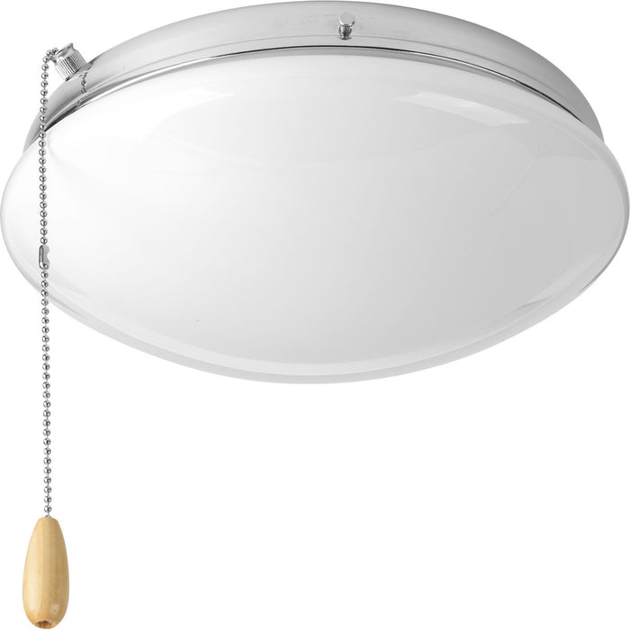 Progress Lighting Two-Light Universal Opal Glass Fan Light Kit 3000K (P2602-15WB)