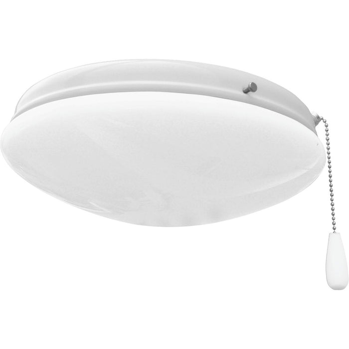 Progress Lighting Two-Light Universal Opal Glass Fan Light Kit 3000K (P2602-30WB)