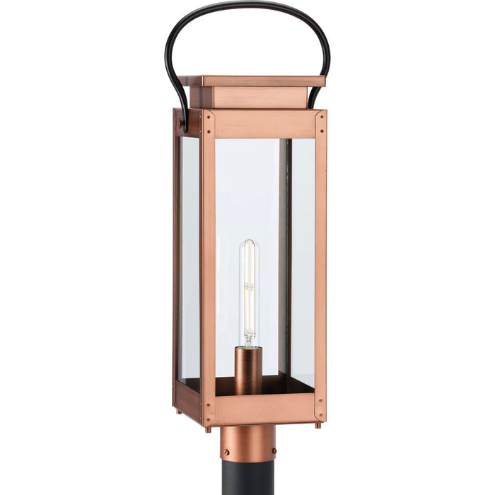 Progress Lighting Union Square Collection 100W One-Light Post Lantern Antique Copper (Painted) (P540046-169)