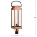 Progress Lighting Union Square Collection 100W One-Light Post Lantern Antique Copper (Painted) (P540046-169)