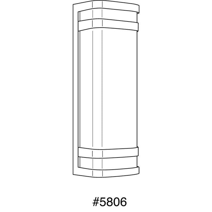 Progress Lighting Valera Collection LED Two-Light LED Wall Lantern 3000K (P5806-0930K9)