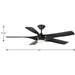 Progress Lighting Vernal Collection 60 Inch 5-Blade Ceiling Fan (P250059-031-30)