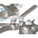 Progress Lighting Vernal Collection 60 Inch 5-Blade Ceiling Fan (P250059-152-30)