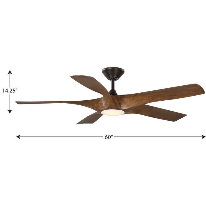 Progress Lighting Vernal Collection 60 Inch 5-Blade Ceiling Fan (P250059-179-30)