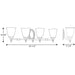 Progress Lighting Victorian Collection Four-Light Bath And Vanity (P3041-09)