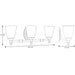 Progress Lighting Victorian Collection Three-Light Bath And Vanity (P3029-09)