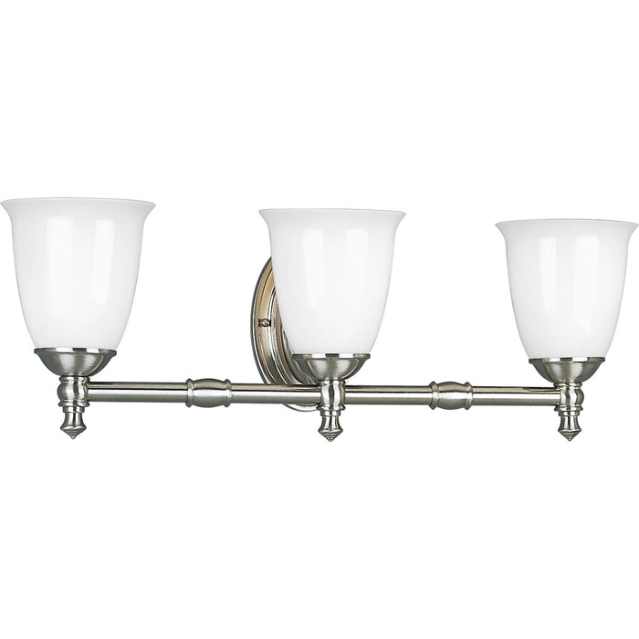 Progress Lighting Victorian Collection Three-Light Bath And Vanity (P3029-09)