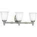 Progress Lighting Victorian Collection Three-Light Bath And Vanity (P3029-09)