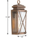 Progress Lighting Wakeford Collection 1 Light 60W Medium Base Wall Lantern Fixture (P560261-169)