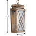 Progress Lighting Wakeford Collection 1 Light 60W Medium Base Wall Lantern Fixture (P560262-169)