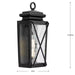 Progress Lighting Wakeford Collection 60W One-Light Wall Lantern Black (P560261-031)