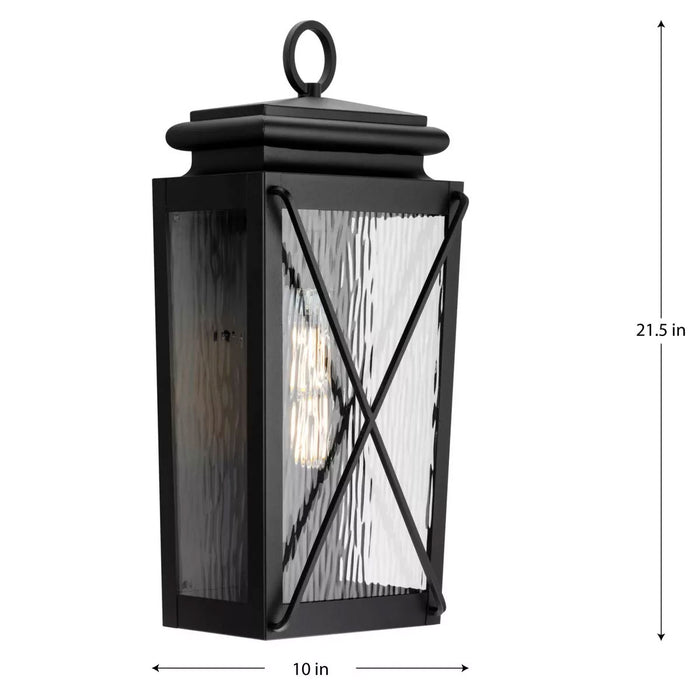 Progress Lighting Wakeford Collection 60W One-Light Wall Lantern Black (P560262-031)