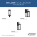 Progress Lighting Walcott Collection 60W One-Light Post Lantern Black (P540090-031)