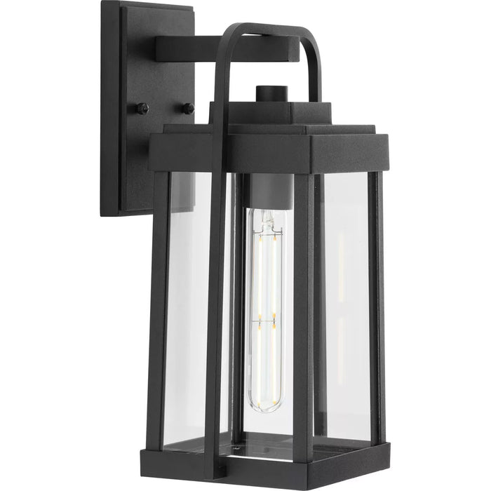 Progress Lighting Walcott Collection 60W One-Light Wall Lantern Black (P560286-031)