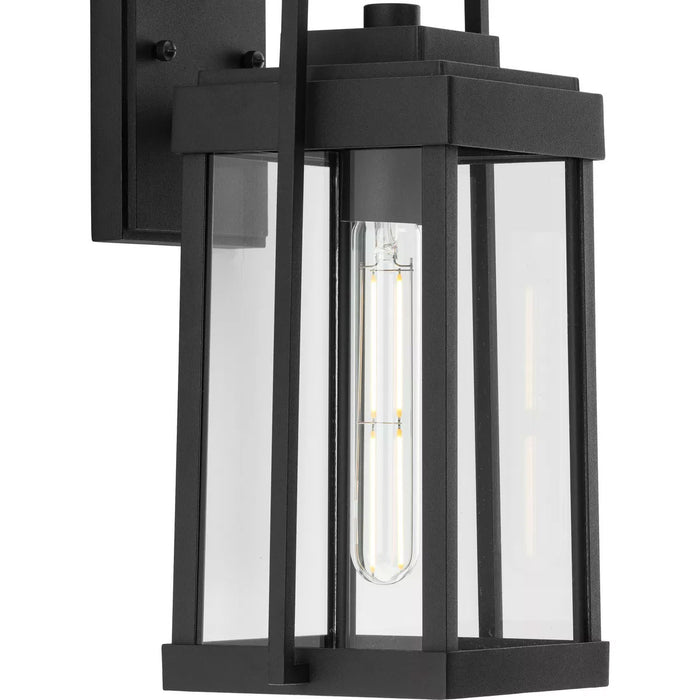 Progress Lighting Walcott Collection 60W One-Light Wall Lantern Black (P560286-031)