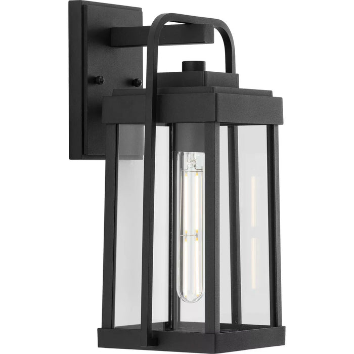 Progress Lighting Walcott Collection 60W One-Light Wall Lantern Black (P560286-031)