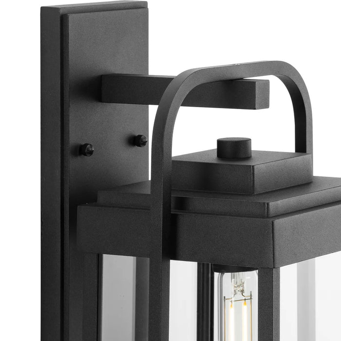 Progress Lighting Walcott Collection 60W One-Light Wall Lantern Black (P560287-031)