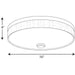 Progress Lighting Weaver LED Collection Two-Light LED 16 Inch Flush Mount 3000K (P3611-0930K9)