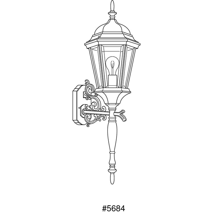 Progress Lighting Welbourne Collection One-Light Large Wall Lantern (P5684-31)