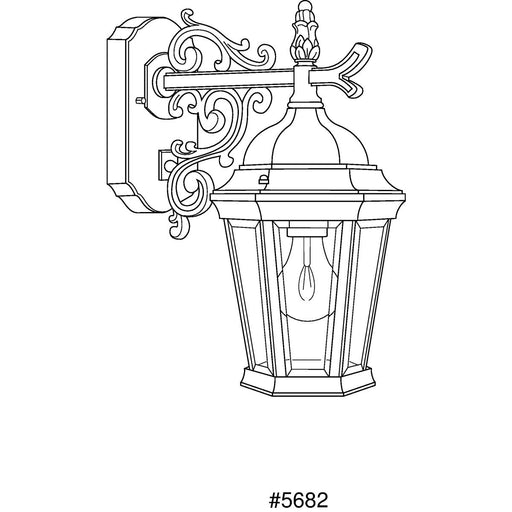 Progress Lighting Welbourne One-Light Small Wall Lantern (P5682-30)