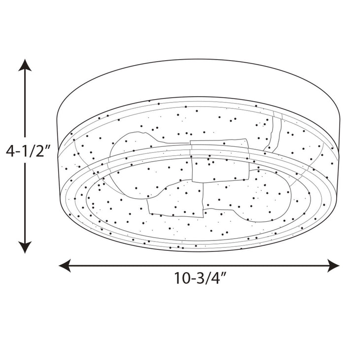 Progress Lighting Weldon Collection Two-Light Flush Mount (P550042-031)
