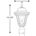 Progress Lighting Westport Collection One-Light Small Post Lantern (P5445-30)