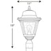 Progress Lighting Westport Collection One-Light Small Post Lantern (P5458-31)