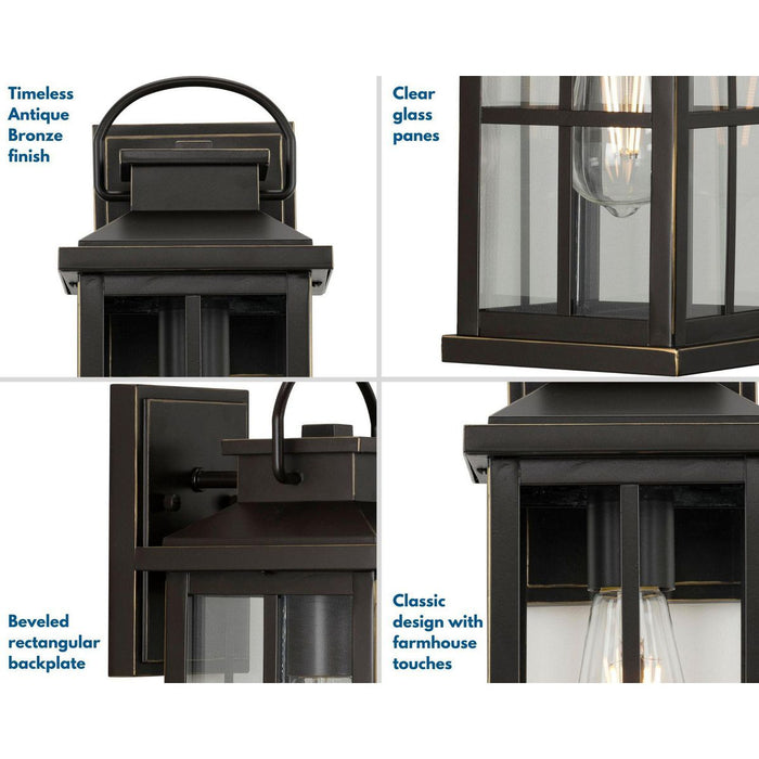 Progress Lighting Williamston Collection 1 Light 100W Medium Base Wall Lantern Fixture (P560265-020)