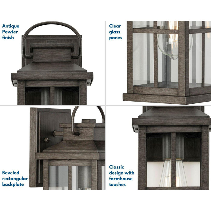 Progress Lighting Williamston Collection 1 Light 100W Medium Base Wall Lantern Fixture (P560265-103)