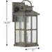 Progress Lighting Williamston Collection 1 Light 100W Medium Base Wall Lantern Fixture (P560265-103)