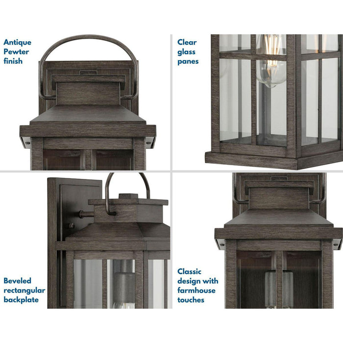 Progress Lighting Williamston Collection 1 Light 100W Medium Base Wall Lantern Fixture (P560266-103)