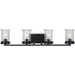 Progress Lighting Winslett Collection Black Four-Light Bath (P300275-031)