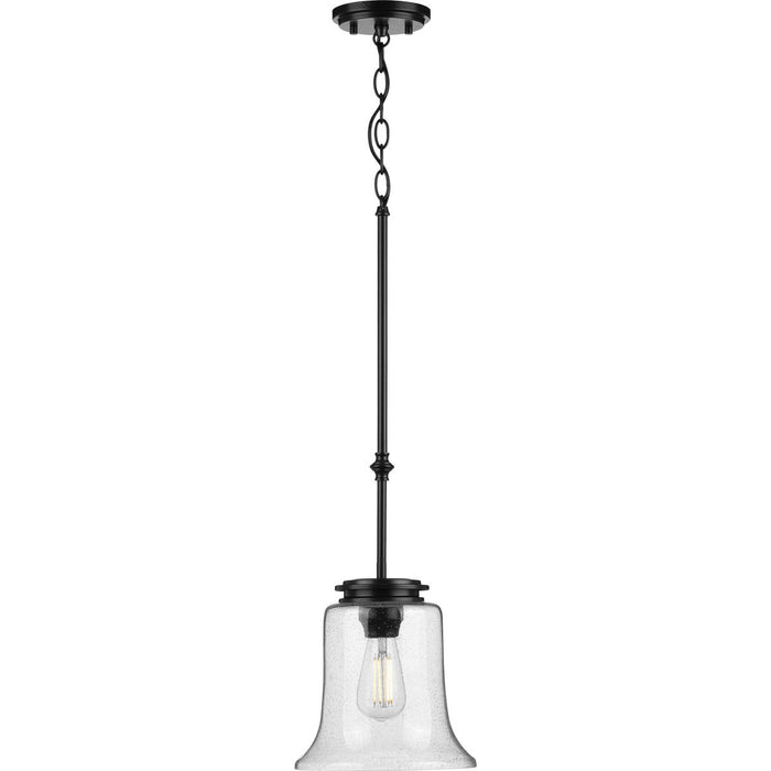 Progress Lighting Winslett Collection Black One-Light Mini-Pendant (P500238-031)