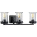Progress Lighting Winslett Collection Black Three-Light Bath (P300274-031)
