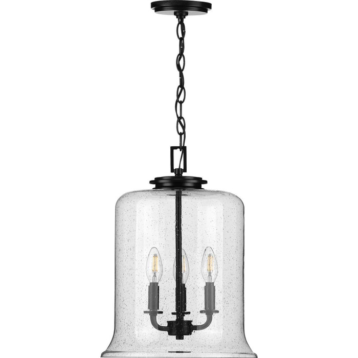 Progress Lighting Winslett Collection Black Three-Light Pendant (P500239-031)
