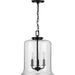 Progress Lighting Winslett Collection Black Three-Light Pendant (P500239-031)