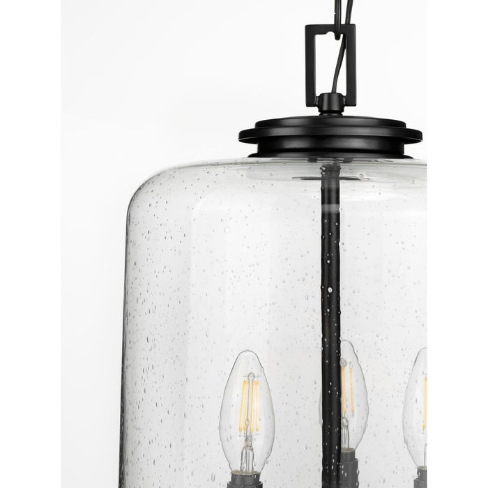 Progress Lighting Winslett Collection Black Three-Light Pendant (P500239-031)