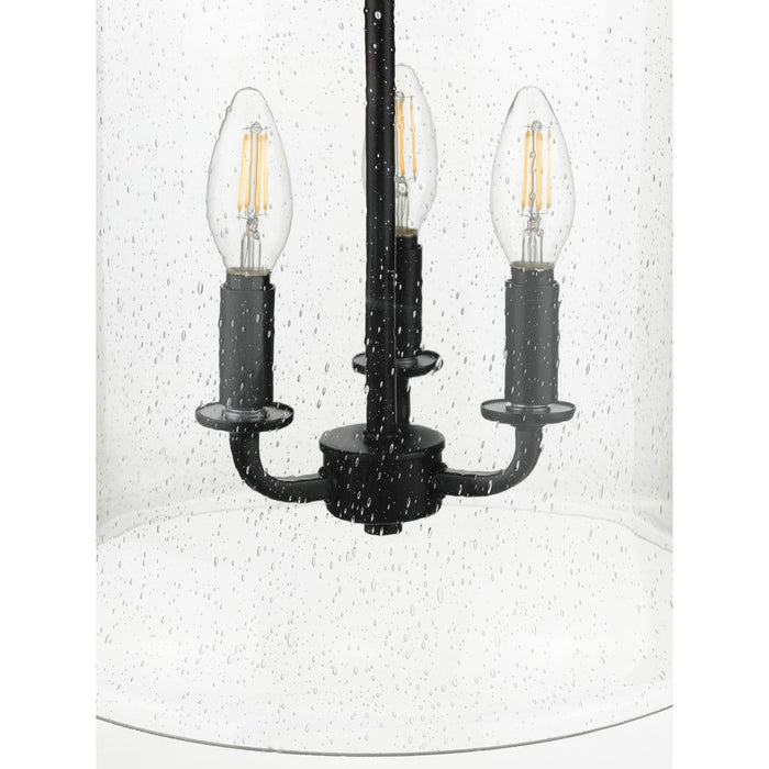 Progress Lighting Winslett Collection Black Three-Light Pendant (P500239-031)