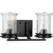 Progress Lighting Winslett Collection Black Two-Light Bath (P300273-031)