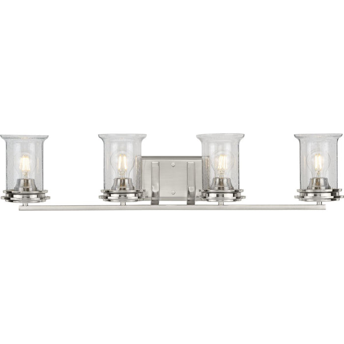 Progress Lighting Winslett Collection Brushed Nickel Four-Light Bath (P300275-009)