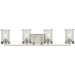 Progress Lighting Winslett Collection Brushed Nickel Four-Light Bath (P300275-009)