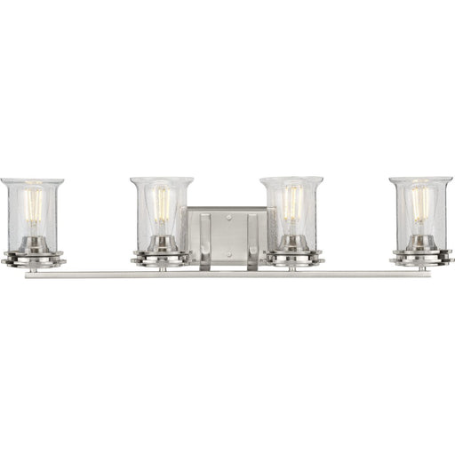 Progress Lighting Winslett Collection Brushed Nickel Four-Light Bath (P300275-009)