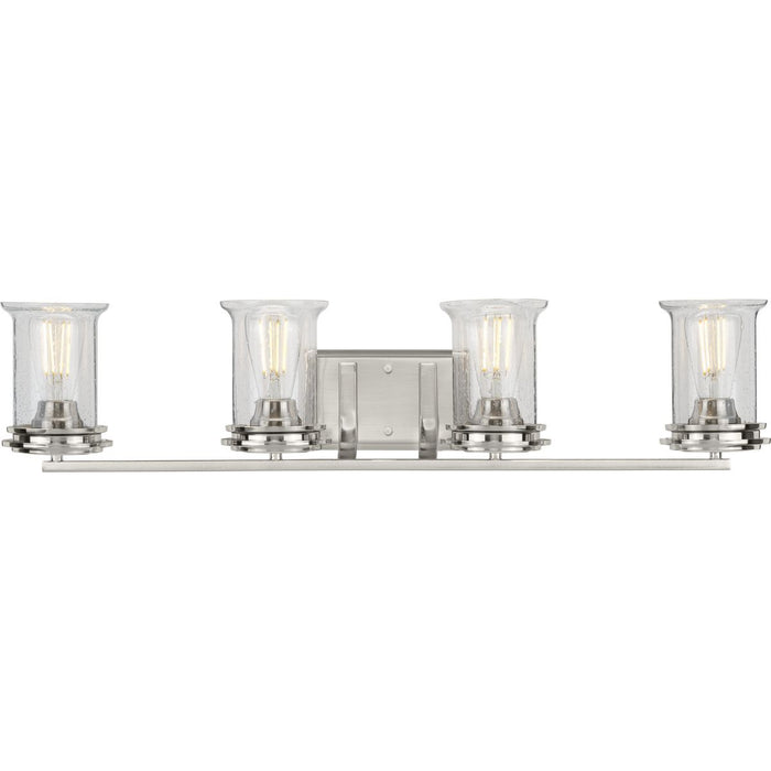 Progress Lighting Winslett Collection Brushed Nickel Four-Light Bath (P300275-009)