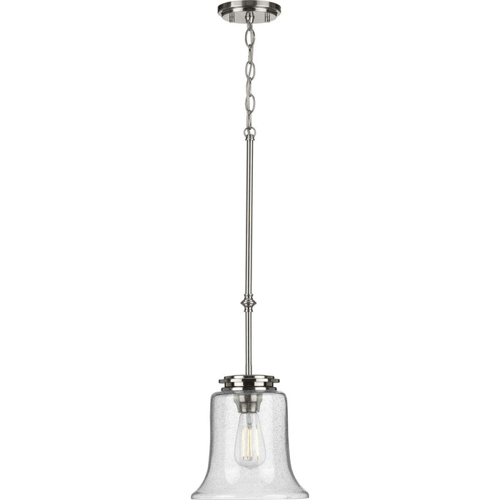 Progress Lighting Winslett Collection Brushed Nickel One-Light Mini-Pendant (P500238-009)