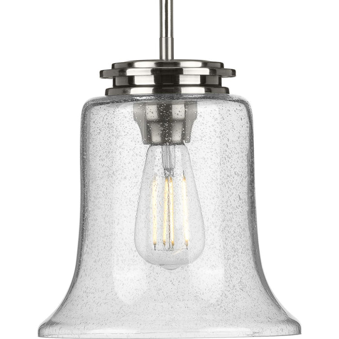 Progress Lighting Winslett Collection Brushed Nickel One-Light Mini-Pendant (P500238-009)